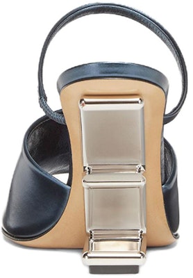 (Women) Fendi First 'Blue Leather High-Heel Mule' 8R8212AN80F1KE5 Purchase (Women) Fendi First 'Blue Leather High-Heel Mule' 8R8212AN80F1KE5