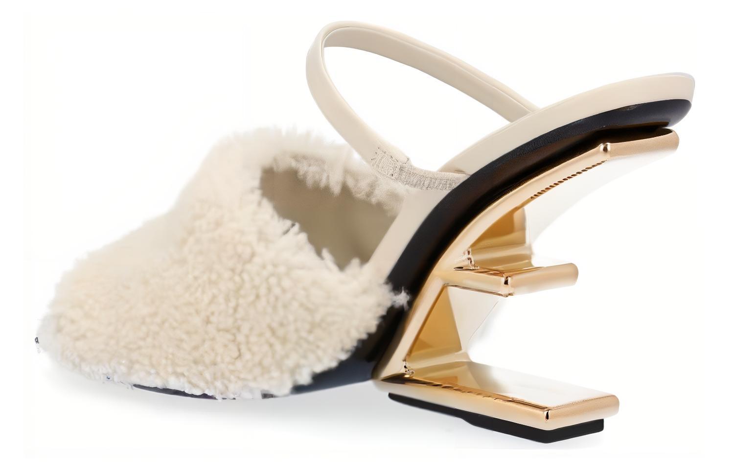 (W) Fendi First 'Elegant Sheepskin High-Heeled Sandal' 圖 3