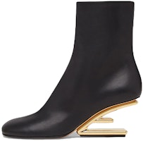 (Women) Fendi First Ankle Boot 'Black Sheepskin' 8T8366NBAF0QA1 (Women) Fendi First Ankle Boot 'Black Sheepskin' 8T8366NBAF0QA1