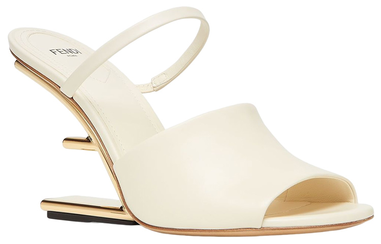 (W) Fendi First High-Heel 'Fashion Slide White' 圖 3