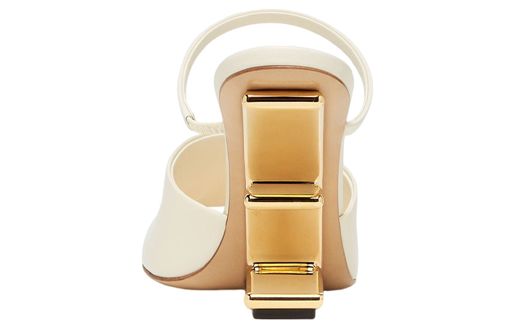 (W) Fendi First High-Heel 'Fashion Slide White' 圖 5