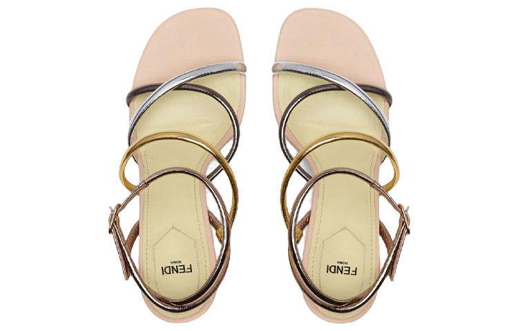 (W) Fendi First High-Heel Sandals 'Silver' 圖 4
