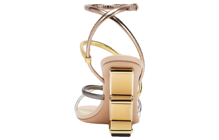 (W) Fendi First High-Heel Sandals 'Silver' 圖 5