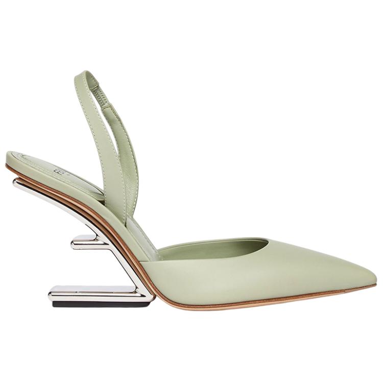(W) Fendi First High Heel 'Green Leather' 圖 2