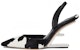 (W) Fendi First Tumit Tinggi 'Dalmatian Pony Hair' Hitam Putih 8J8367ALITF0HER