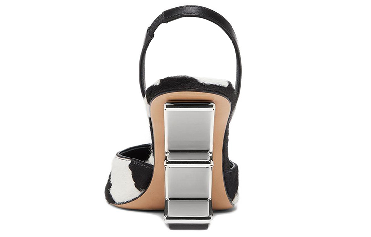 Shop (W) Fendi First Mule Tacco Alto ''Pelliccia Pony Dalmata'' Nero Bianco 8J8367ALITF0HER