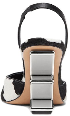 (W) Fendi First Hak Tinggi Mules 'Dalmatian Pony Hair' Hitam Putih 8J8367ALITF0HER Shop (W) Fendi First Hak Tinggi Mules 'Dalmatian Pony Hair' Hitam Putih 8J8367ALITF0HER