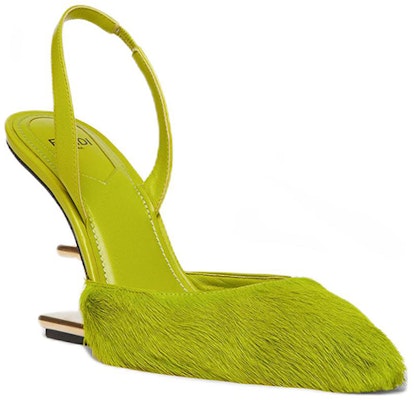 (Women) Fendi First High Heel Mules 'Green Pony Hair' 8J8367ALINF1JF3 Order (Women) Fendi First High Heel Mules 'Green Pony Hair' 8J8367ALINF1JF3