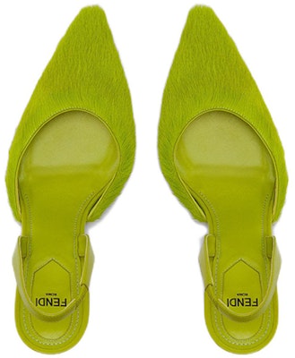 (Women) Fendi First High Heel Mules 'Green Pony Hair' 8J8367ALINF1JF3 Lookbook (Women) Fendi First High Heel Mules 'Green Pony Hair' 8J8367ALINF1JF3