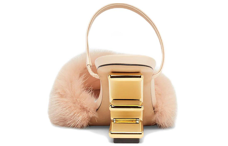 (W) Fendi First Mid-Heel Sandal 'Light Pink' 圖 5