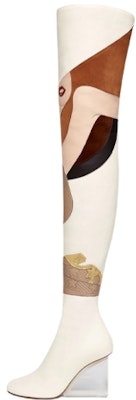 (Women) Fendi First Over-The-Knee Boot 'Two-Tone Round Toe - White' 8W8277AI1BF1H11 Buy (Women) Fendi First Over-The-Knee Boot 'Two-Tone Round Toe - White' 8W8277AI1BF1H11