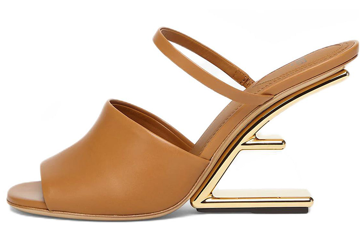 (W) Fendi First Sandal 'Brown Leather'