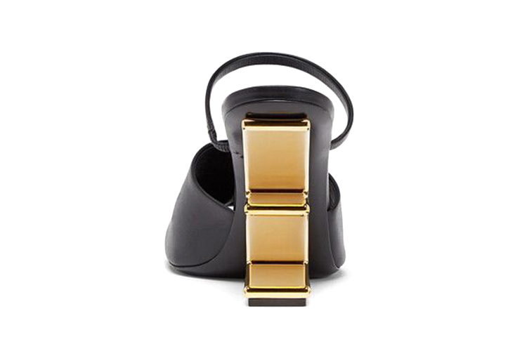 Shop (W) Fendi First Sandale ''Leder High Heels - Schwarz'' 8R8212NA7F0QA1