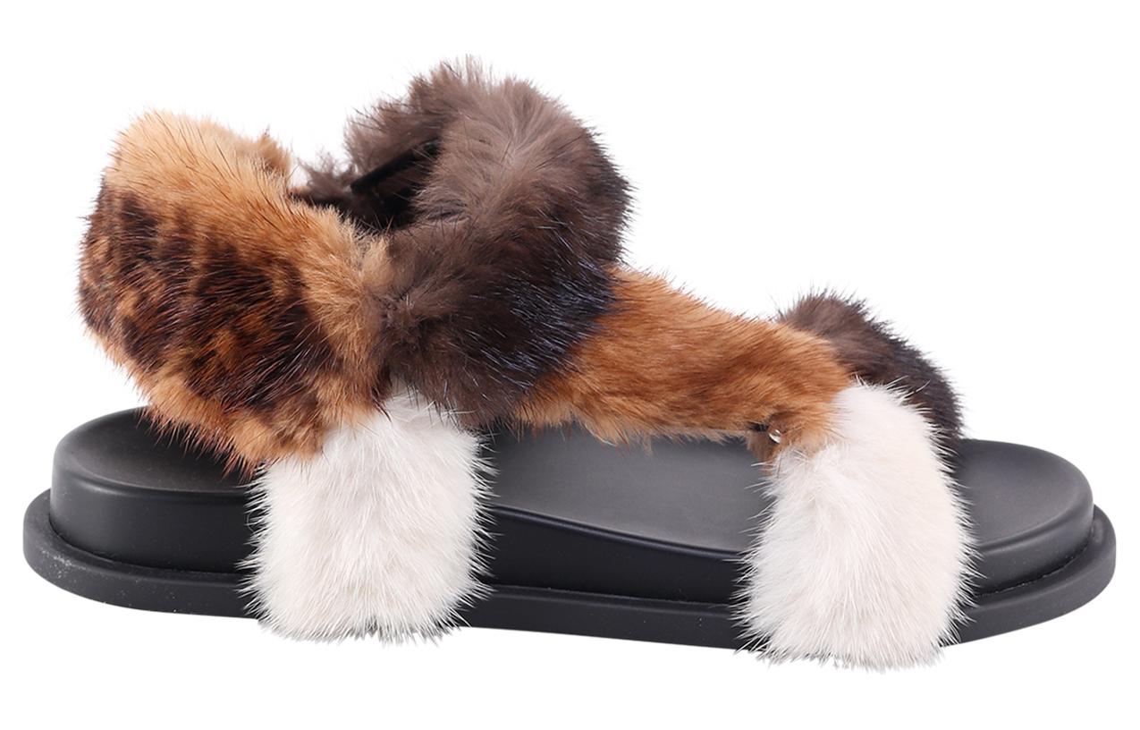 (W) Fendi Flat Sandal 'Brown Logo Strap' 圖 2