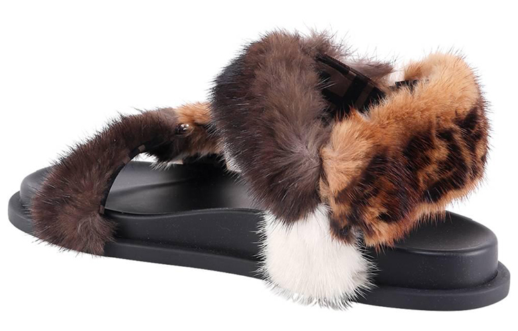 (W) Fendi Flat Sandal 'Brown Logo Strap' 圖 4