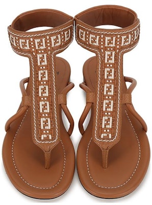 (W) Sandalias Planas Fendi 'Marrón con Monograma FF' 8Y8095AEH6F1D1W Shop (W) Sandalias Planas Fendi 'Marrón con Monograma FF' 8Y8095AEH6F1D1W