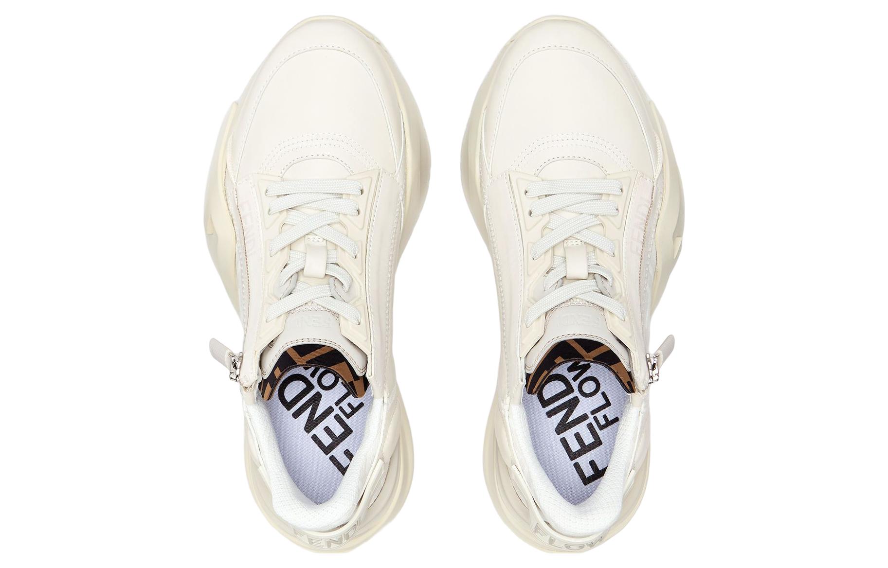 (W) Fendi Flow Leather 'White' 圖 3