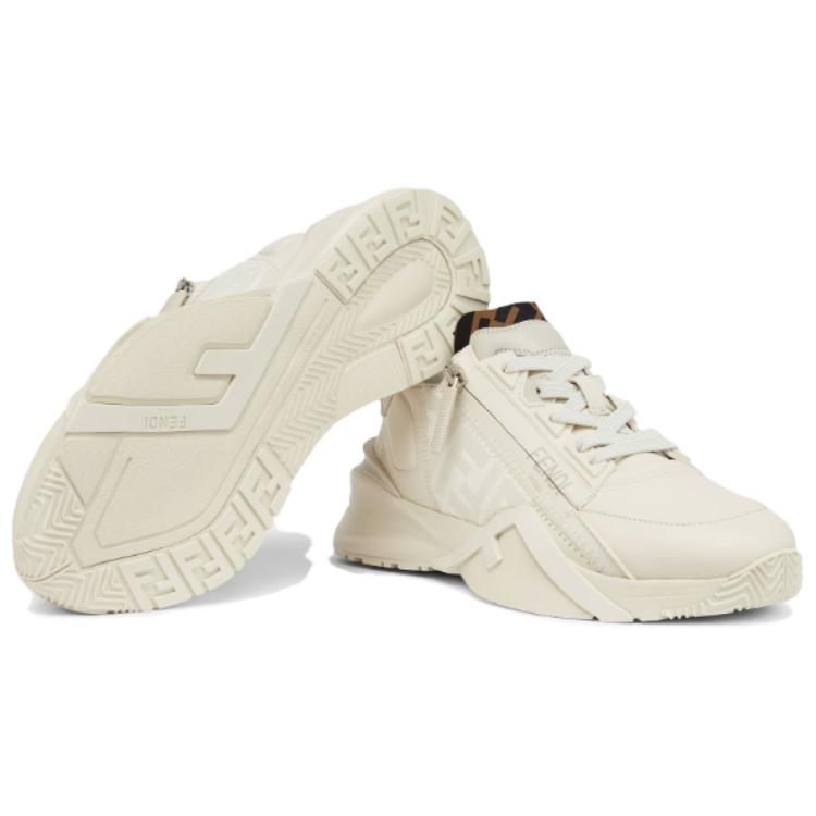 (W) Fendi Flow Leather 'White' 圖 5