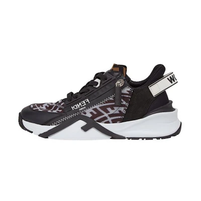 (W) Fendi Flow FF Motif Low 'Black'