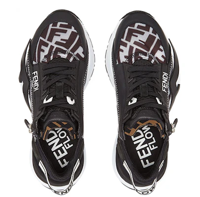 (女性)Fendi Flow FF圖案低筒運動鞋 '黑色' 8E8035-AF69-F1EBY Lookbook (女性)Fendi Flow FF圖案低筒運動鞋 '黑色' 8E8035-AF69-F1EBY