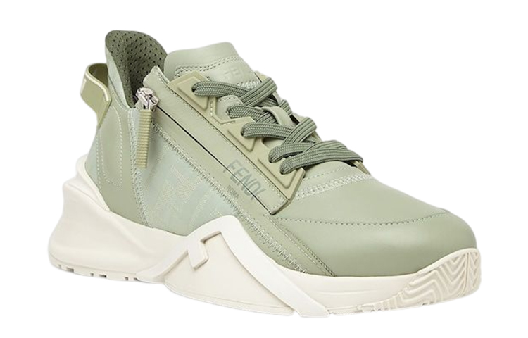 (W) Fendi Flow Low Top White 'Green' 圖 3