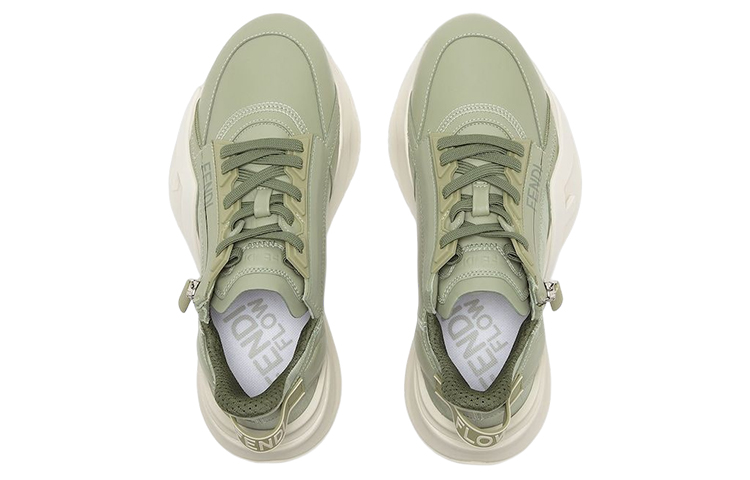 (W) Fendi Flow Low Top White 'Green' 圖 4