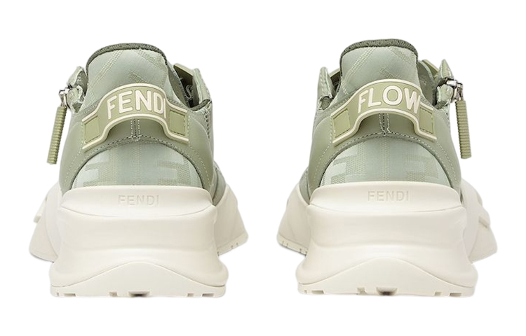 (W) Fendi Flow Low Top White 'Green' 圖 5