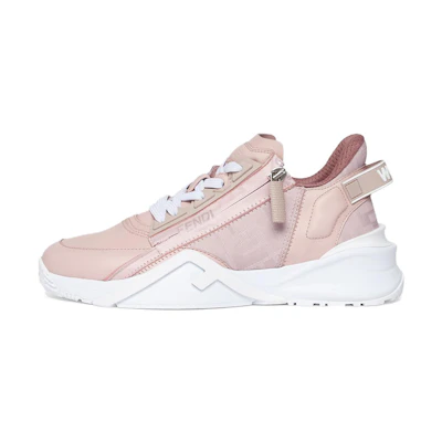 (W) Fendi Flow Low Top White 'Pink'