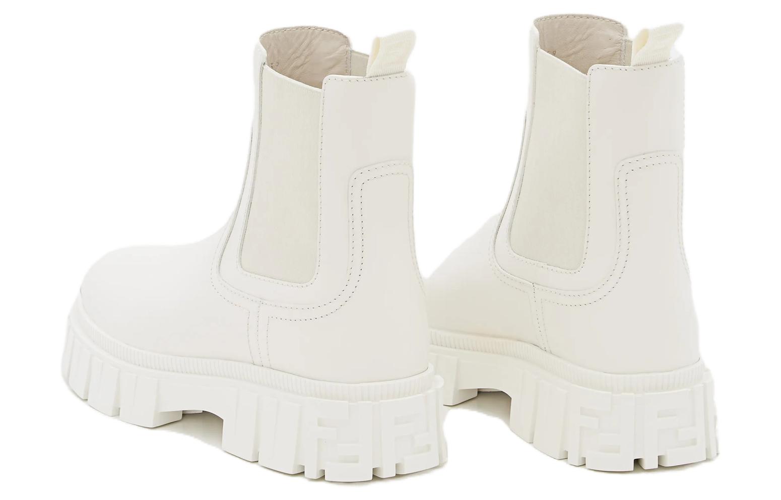 (W) Fendi Force Chelsea Boot 'White Calfskin' 圖 4