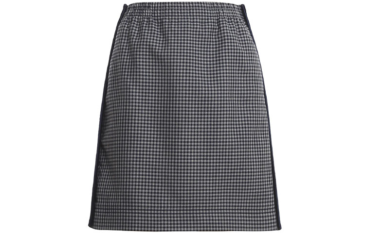 (Women) FENDI FW20 High-Waisted Plaid Pencil A-Line Skirt Grey Casual Skirt. FQ7149AC6RF1BGT