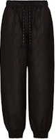 (Women) FENDI FW21 Black Knit Joggers with All-Over Logo Print. FAB228AGMKF1ENI (Women) FENDI FW21 Black Knit Joggers with All-Over Logo Print. FAB228AGMKF1ENI