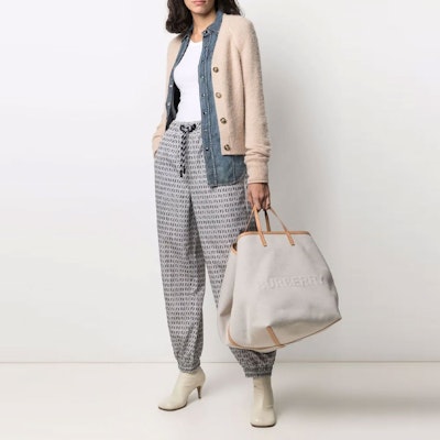 (Women) FENDI FW21 Black Monogram Printed Knit Jogger Sweatpants. FAB228AERWF10B2 Lookbook (Women) FENDI FW21 Black Monogram Printed Knit Jogger Sweatpants. FAB228AERWF10B2