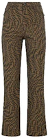 (Women) FENDI FW21 Brown Casual Pants with Double F Logo Print. FR6313AFM5F118W (Women) FENDI FW21 Brown Casual Pants with Double F Logo Print. FR6313AFM5F118W