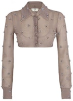 (Women) FENDI FW21 Cropped Long Sleeve Shirt Purple FZC901AHEGF1EPS (Women) FENDI FW21 Cropped Long Sleeve Shirt Purple FZC901AHEGF1EPS