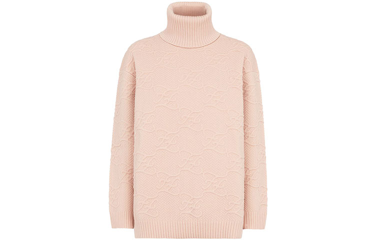 Order (W) FENDI FW21 Karligraphy 高領針織毛衣 粉紅色 FZX697AHE9F1ENM