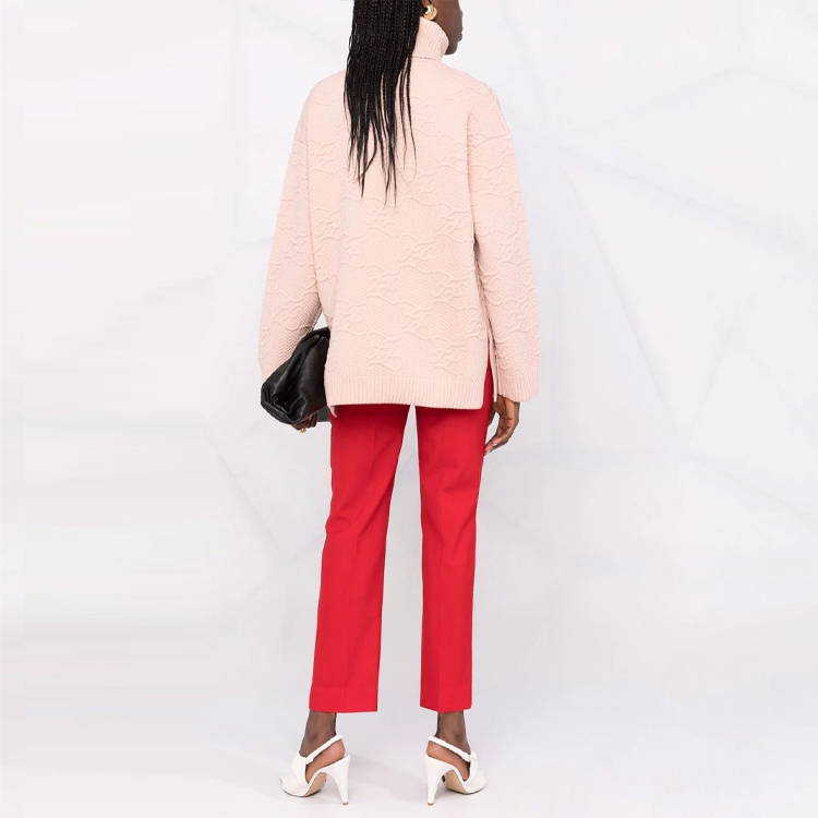 Purchase (W) FENDI FW21 Karligraphy 高領針織毛衣 粉紅色 FZX697AHE9F1ENM