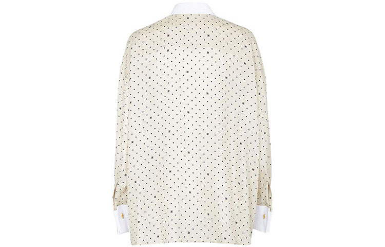 Lookbook (W) FENDI 2021秋冬款印花长袖绉缎衬衫白色。 FS7478AGU1F1ENO