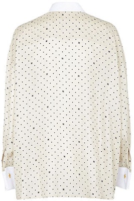 (Women) FENDI FW21 Printed Crepe Satin Long-Sleeve Shirt White. FS7478AGU1F1ENO Lookbook (Women) FENDI FW21 Printed Crepe Satin Long-Sleeve Shirt White. FS7478AGU1F1ENO