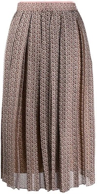 (W) フェンディ FW21 プリント プリーツ カジュアル ミディスカート ブラウン FQ7133A5XGF19ES Order (W) フェンディ FW21 プリント プリーツ カジュアル ミディスカート ブラウン FQ7133A5XGF19ES