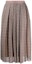 Order (W) フェンディ FW21 プリント プリーツ カジュアル ミディスカート ブラウン FQ7133A5XGF19ES