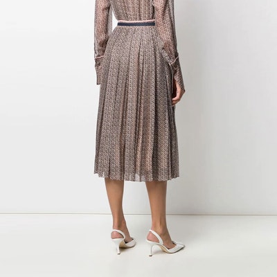 (W) フェンディ FW21 プリント プリーツ カジュアル ミディスカート ブラウン FQ7133A5XGF19ES Shop (W) フェンディ FW21 プリント プリーツ カジュアル ミディスカート ブラウン FQ7133A5XGF19ES