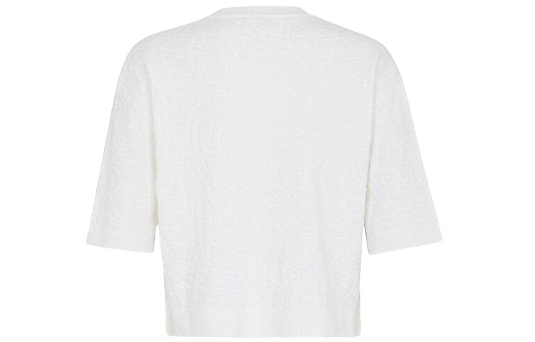 Lookbook (W) FENDI FW21 白色圓領短袖針織休閒上衣 FZX673AGF2F0ZNM