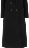 Shop (W) Fendi FW22 黑色雙排扣中長款大衣 FF8947A5HDF1FL8