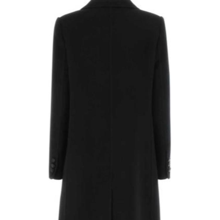 Details for (W) Fendi FW22 Mantel Hitam Double-Breasted Panjang Sedang. FF8947A5HDF1FL8