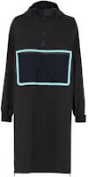 Order (W) FENDI FW22 黑色幾何圖案連帽中長大衣. FAN109AK8OF0GME