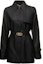 Buy (Women) FENDI FW22 Black Tie-Waist Slim Fit Casual Long Sleeve Jacket. FPJ927ALBEF0GME