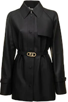 Order (Women) FENDI FW22 Black Tie-Waist Slim Fit Casual Long Sleeve Jacket. FPJ927ALBEF0GME