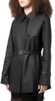 Purchase (Women) FENDI FW22 Black Tie-Waist Slim Fit Casual Long Sleeve Jacket. FPJ927ALBEF0GME