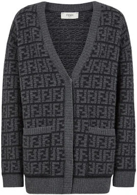 (W) FENDI FW22 灰色V領長袖針織休閒毛衣。 FZC950ALOJF0GME Order (W) FENDI FW22 灰色V領長袖針織休閒毛衣。 FZC950ALOJF0GME