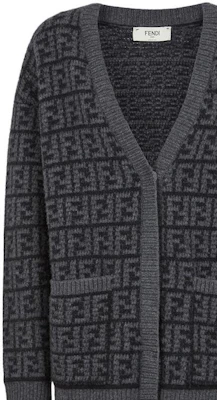 (W) FENDI FW22 灰色V領長袖針織休閒毛衣。 FZC950ALOJF0GME Purchase (W) FENDI FW22 灰色V領長袖針織休閒毛衣。 FZC950ALOJF0GME